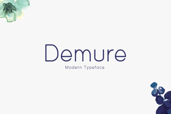 Demure: A Simple and Clean Display Font for Versatile Design Needs