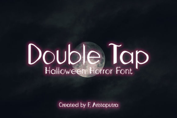 Double Tap: A Spooky Display Font for Creative and Professional Use