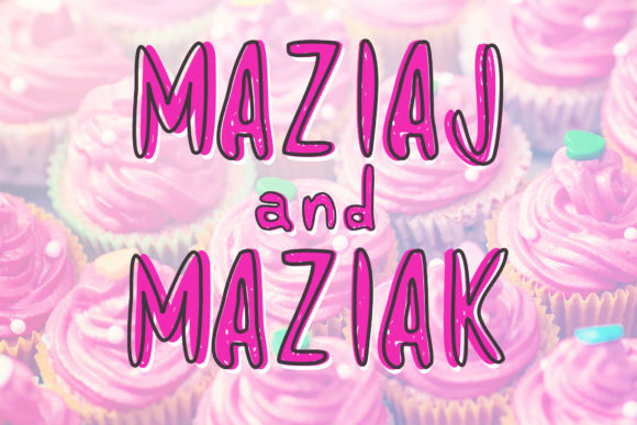 Maziaj and Maziak: A Tall, Quirky Display Font for Modern Creativity
