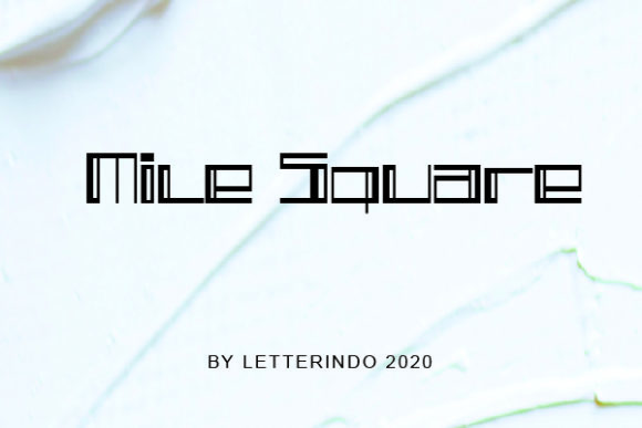 Mile Square Font Overview