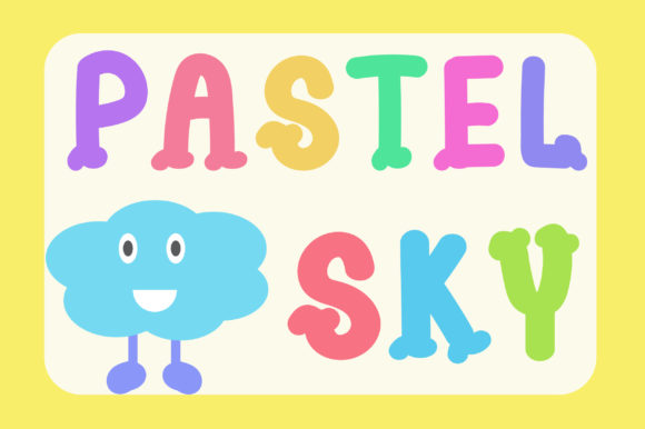 Pastel Sky Font for Creative Expression