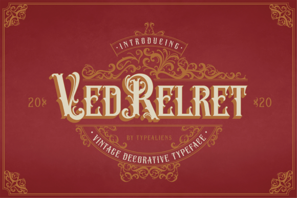 Ved Relret: A Unique Display Font with a Vintage Aesthetic